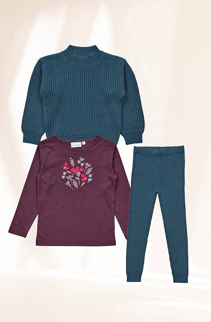 Kuscheliger Strick Pullover petrol melange