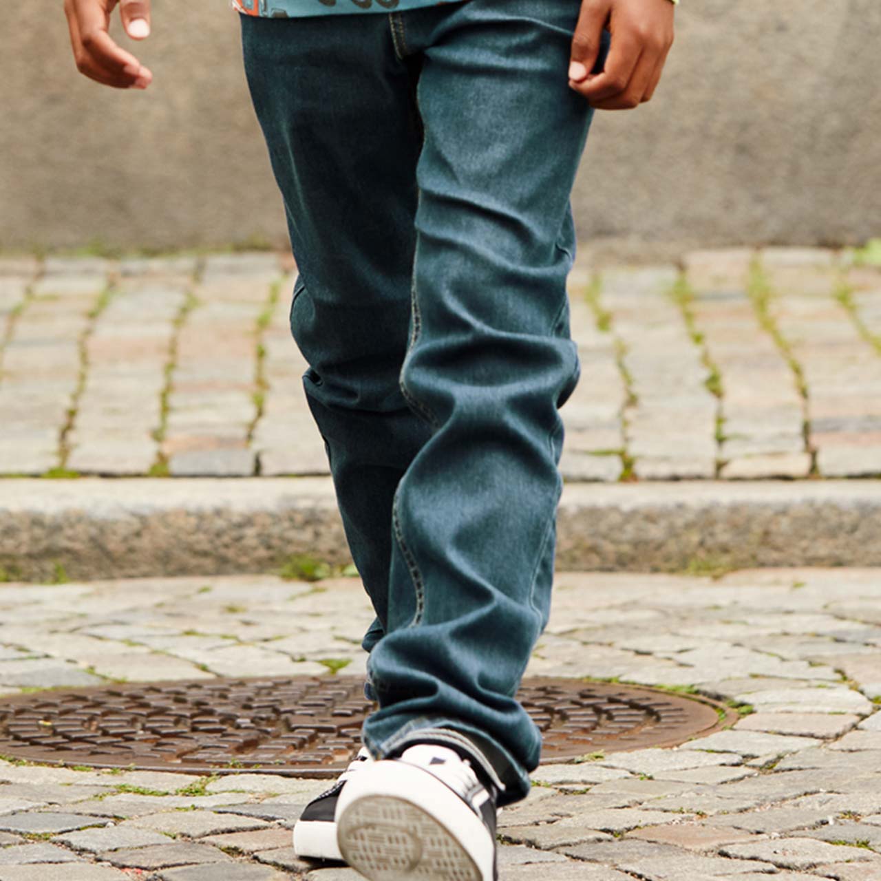 Robuste Slim Fit Jeans dunkelblau