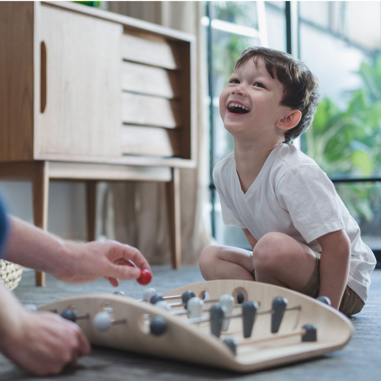 Tischkicker - Tischfussball für Kinder ab 3 - 99 Jahren aus Holz