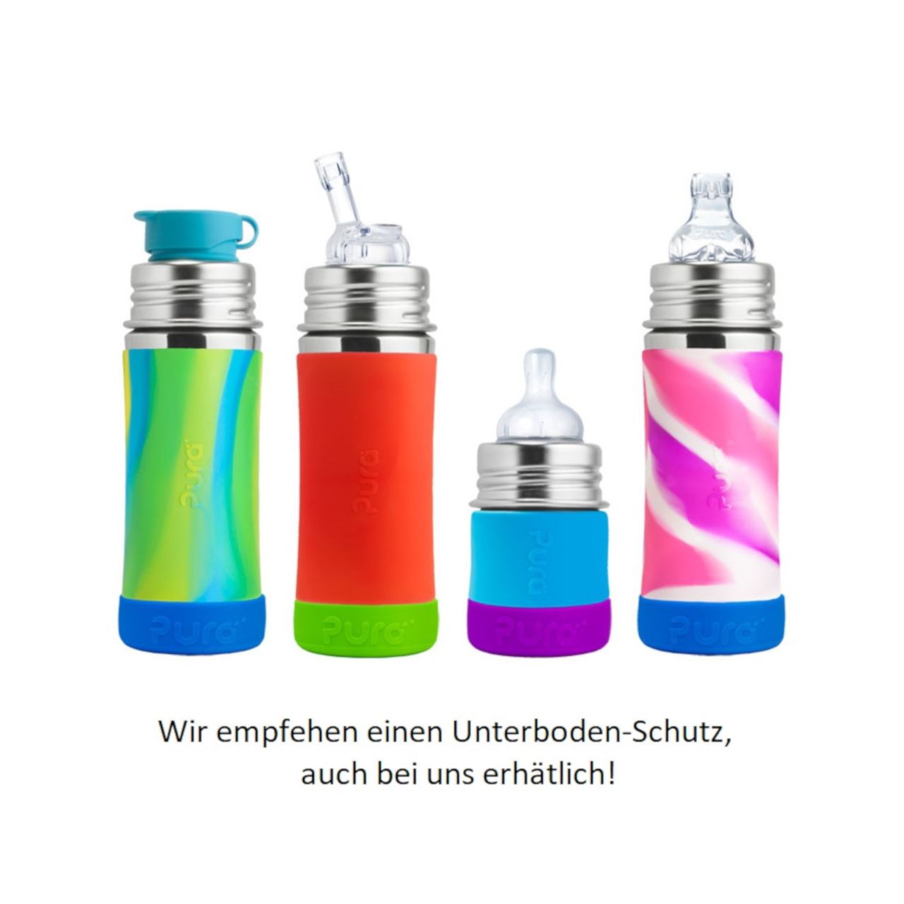 Pura kiki Babyflasche mitwachsend Lochgrösse mittel grün
