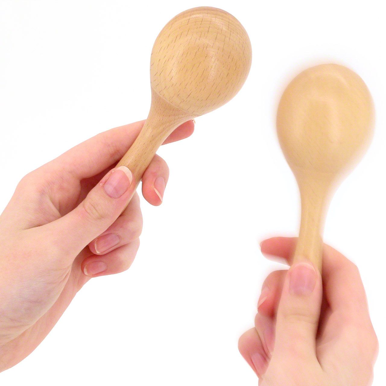 Maracas Paar aus Holz 14 cm ab 3 Jahre