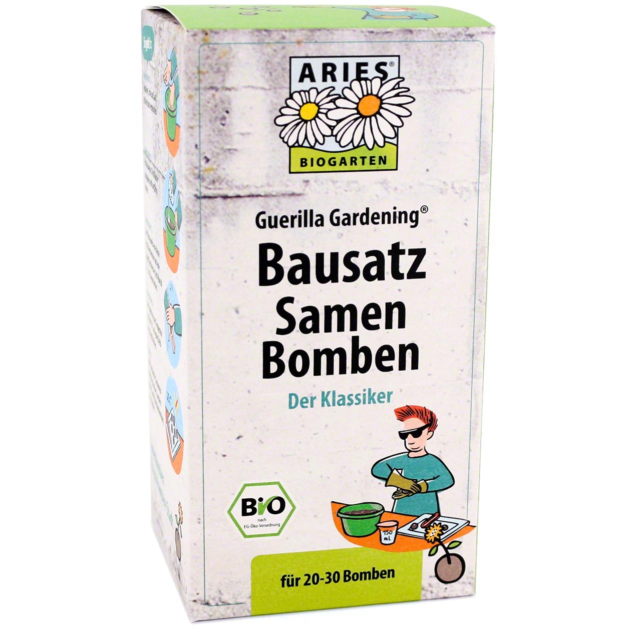 Bausatz Samenbomben klassisch für 20-30 Samenbomben