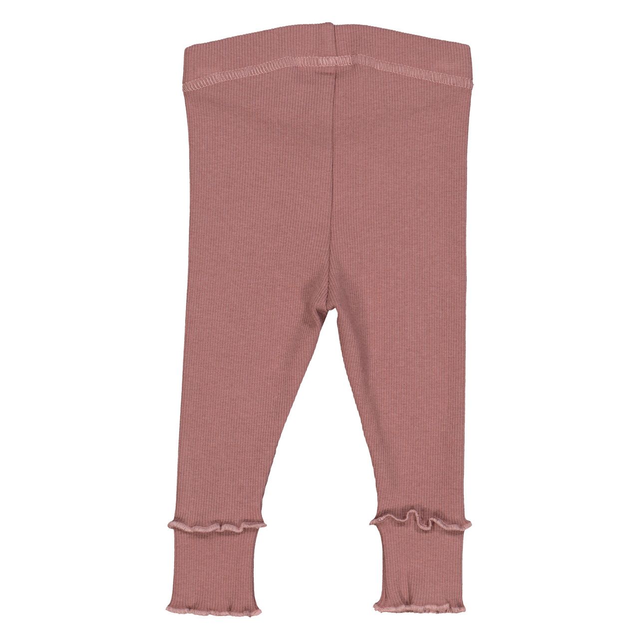 Edle Leggings Rippe altrosa