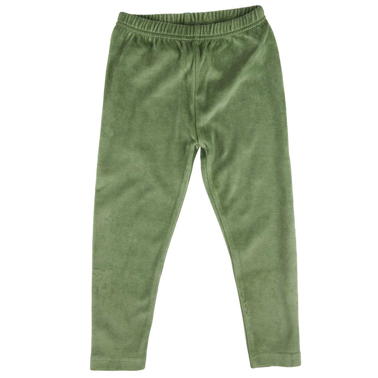 Warme, weiche Velour Leggings basil