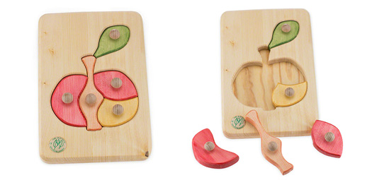Produktfoto Holzpuzzle Apfel