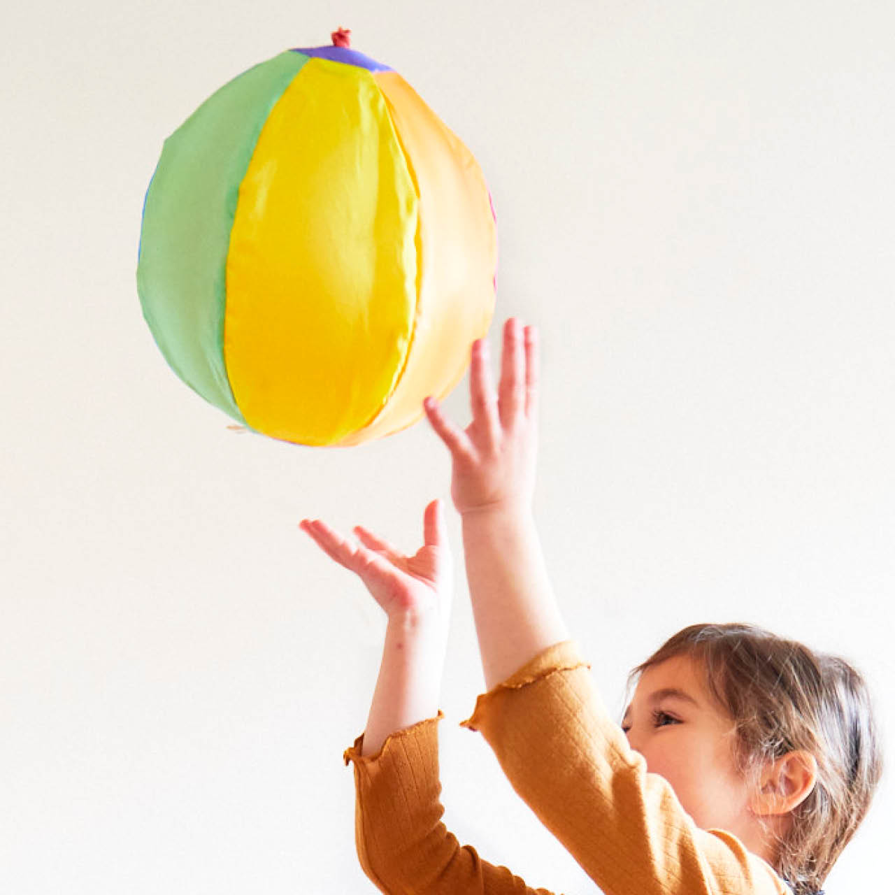 Regenbogen Luftballonhülle aus Seide