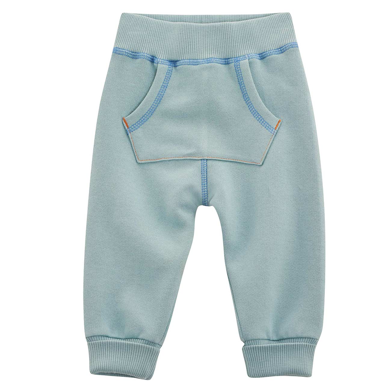 Blaue Babyhose mit Kängurutaschen