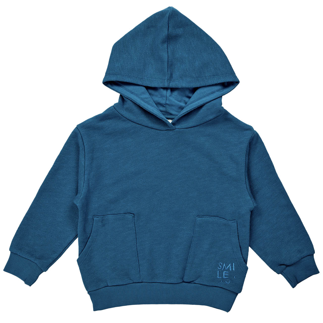 Leichter Sweat-Hoodie ozeanblau