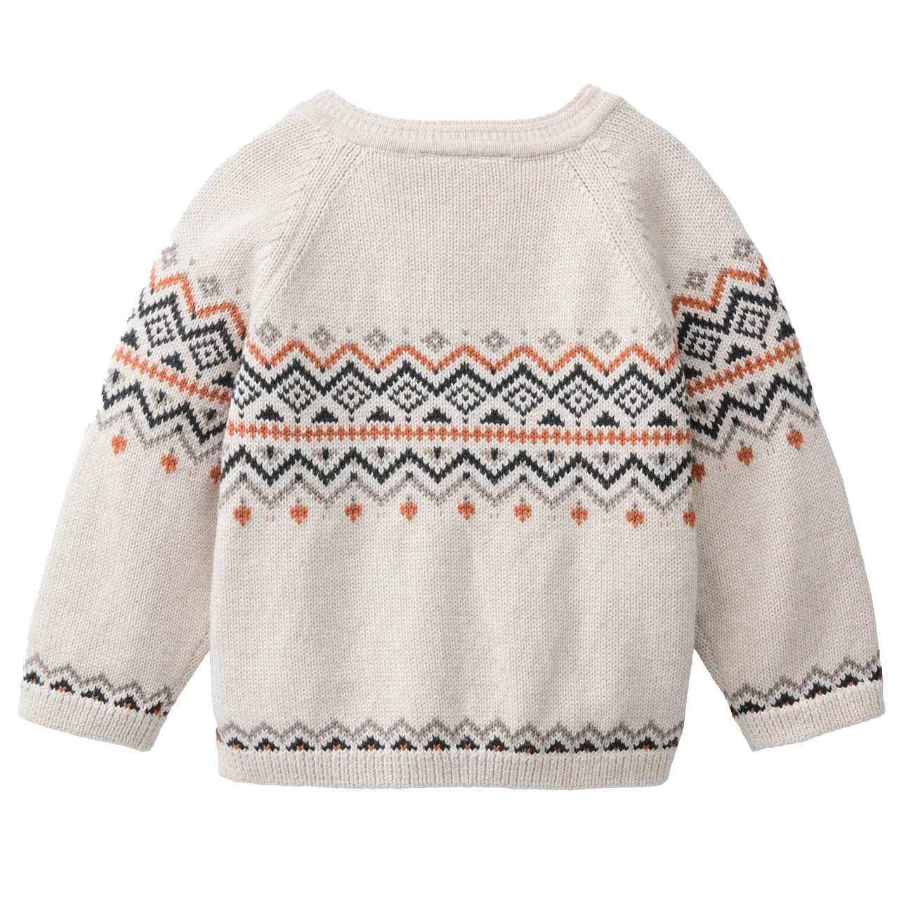 Edler Pullover beige gemustert