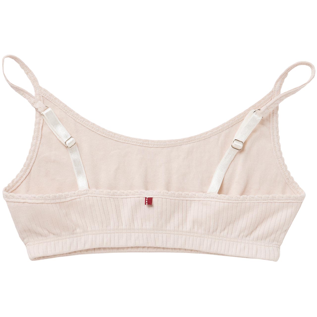 Damen Bralette cremeweiß gerippt