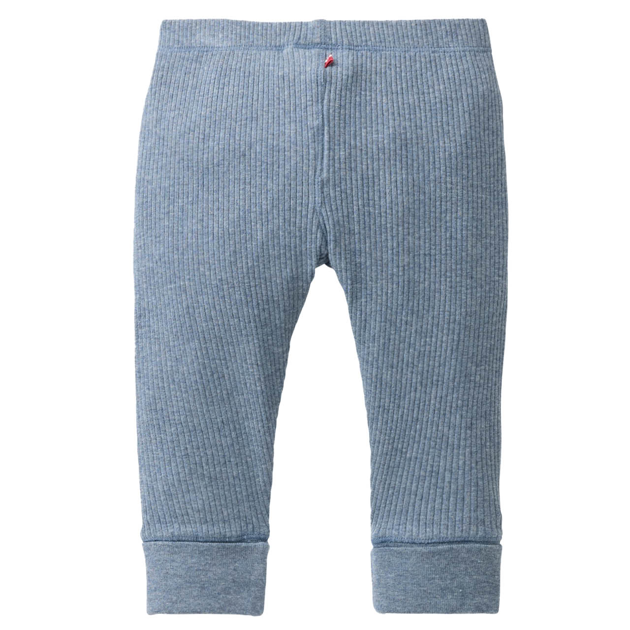 Edle Ripp Leggings rauchblau melange