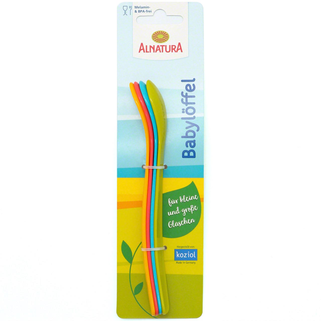 Babylöffel 4er Set in 4 Farben - PVC & BPA frei