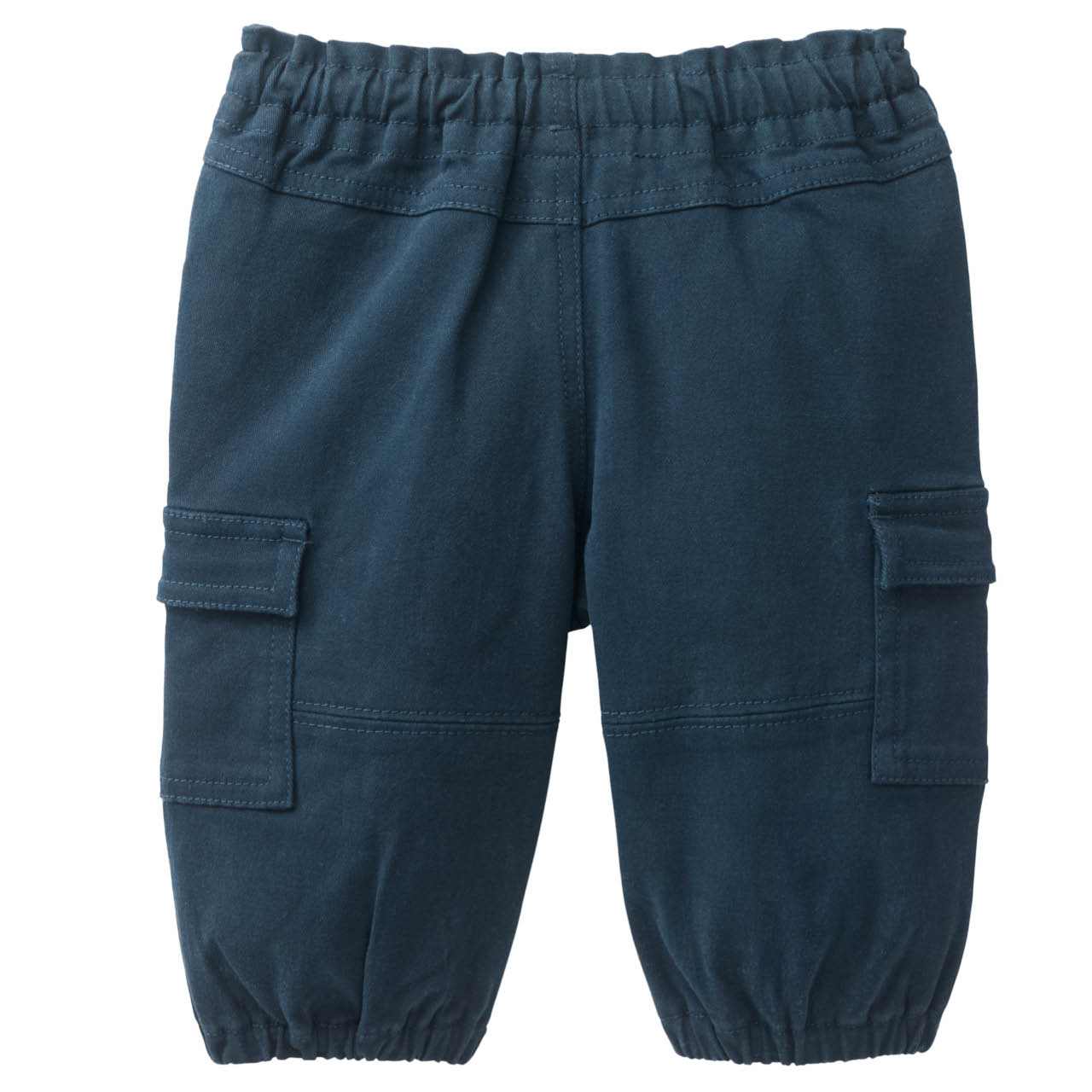 Lässige Twill Cargohose dunkelblau