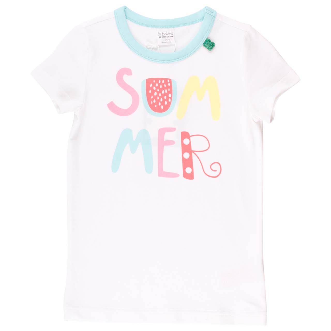 Shirt kurzarm Summer-Druck weiß