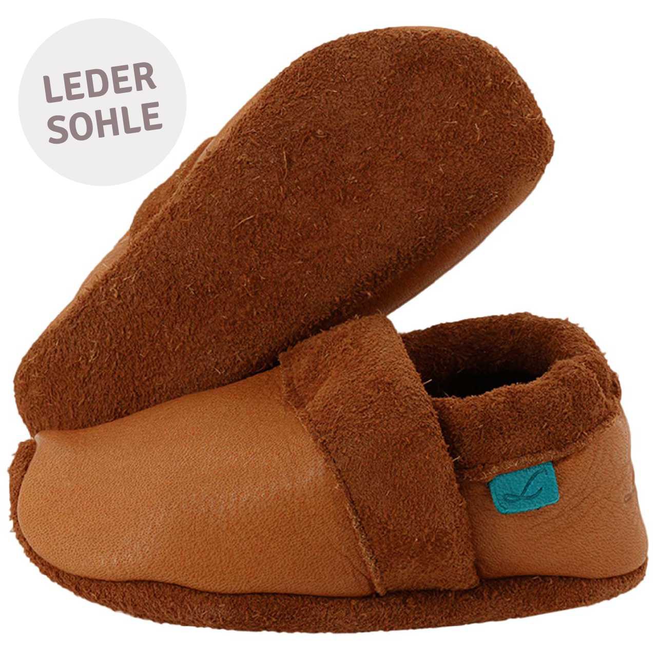 Mitwachsender Krabbelschuh - einzigartig & gesund - braun