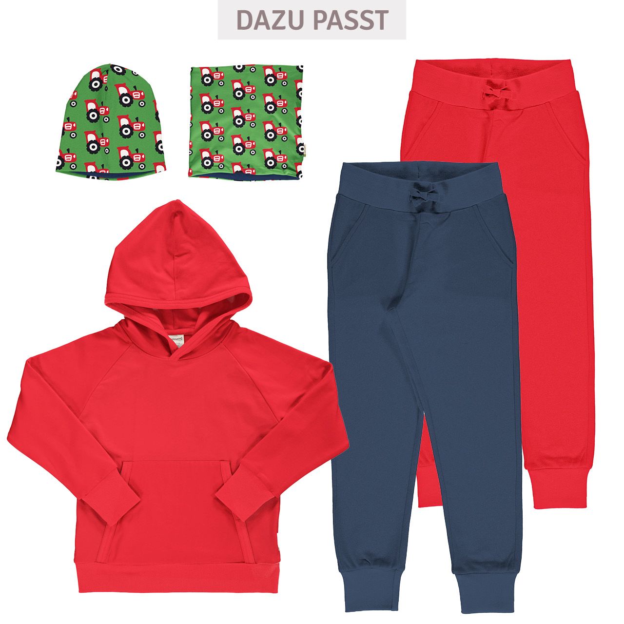 Basic Sweat Hoodie uni rot