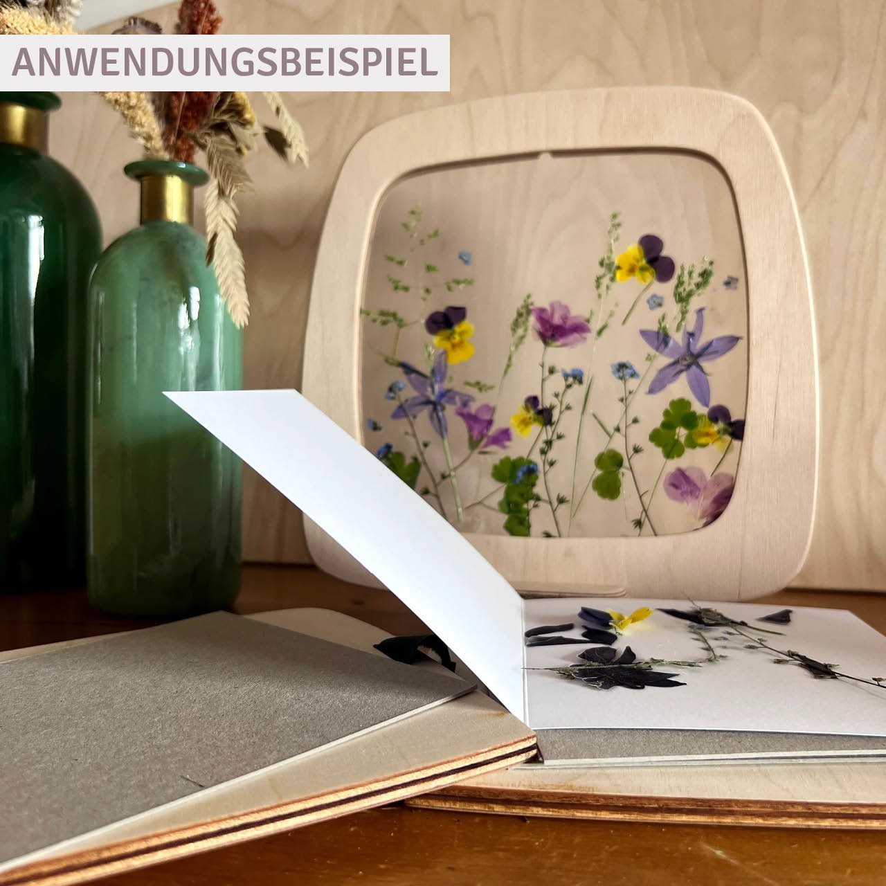 Blumensilhouette Set für Toverlux Rahmen