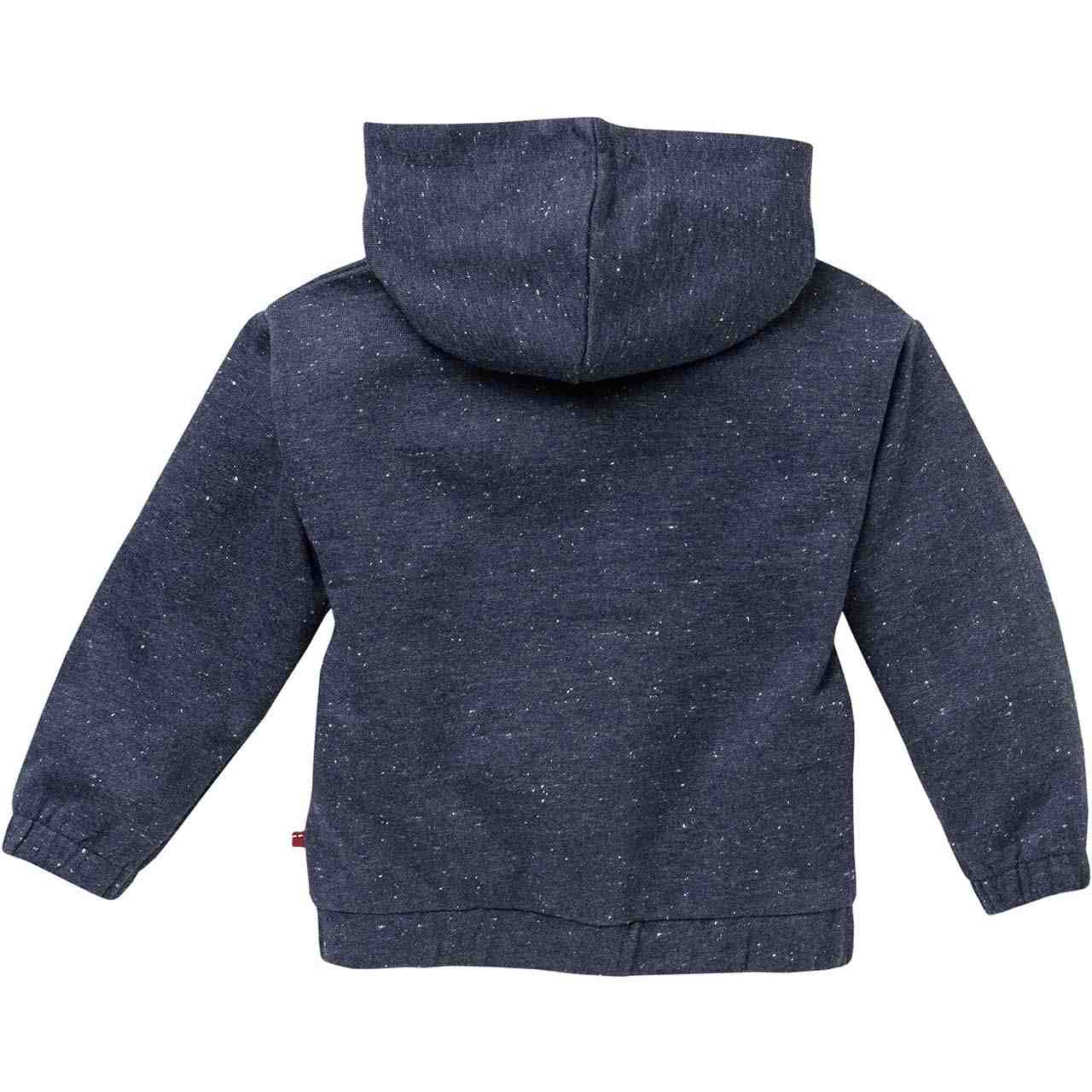 Sweat Kapuzenjacke marine meliert