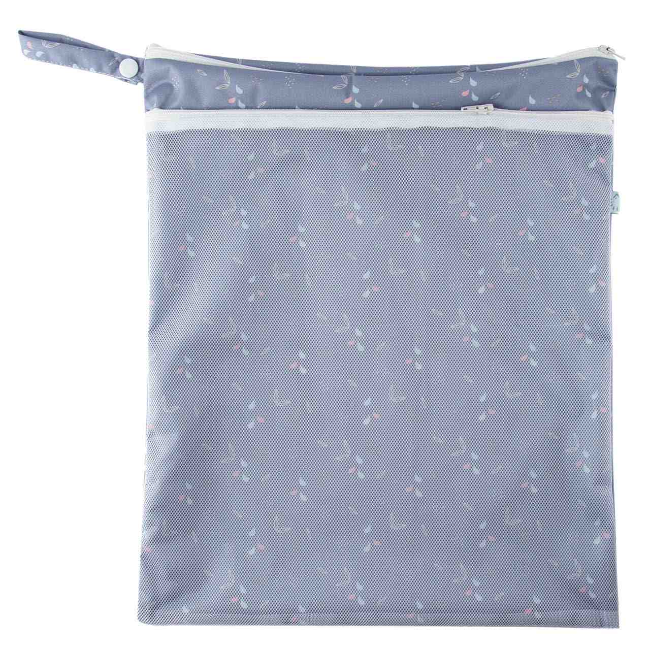 Wetbag mit Trockenfach grau 31x38 cm Motiven