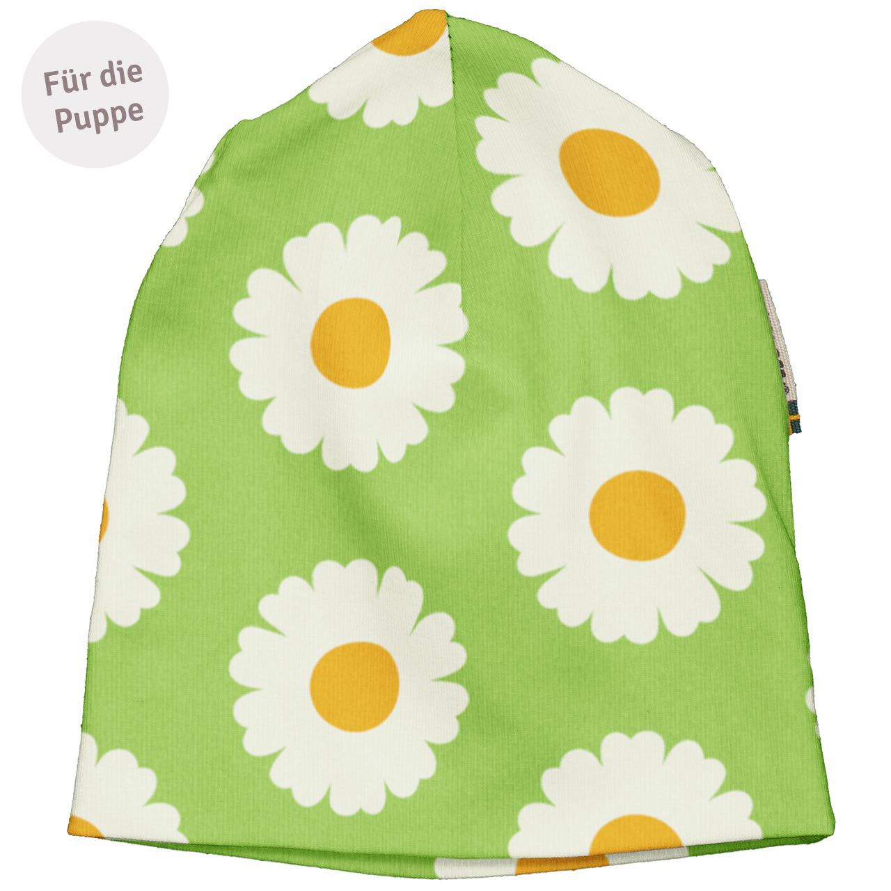 Puppenkleidung Beanie Gänseblümchen grün Puppenkleidung Beanie Gänseblümchen grün