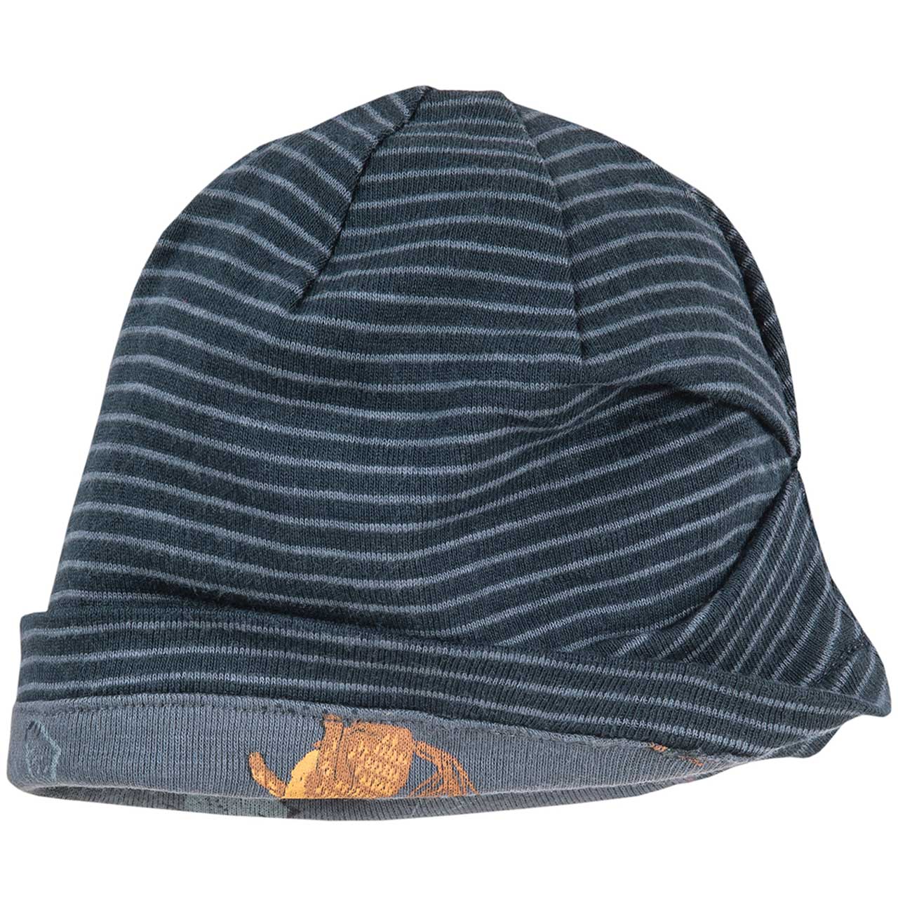 Wende Beanie arktische Tiere rauchblau