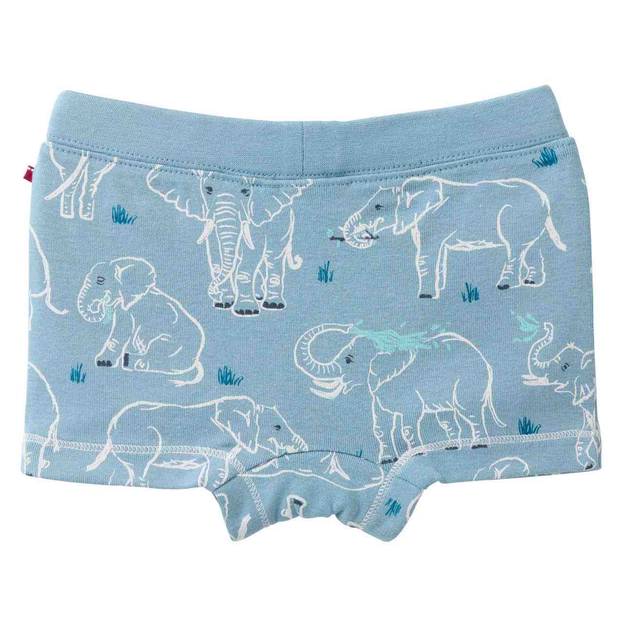 Boxershorts Doppelpack Elefanten hellblau