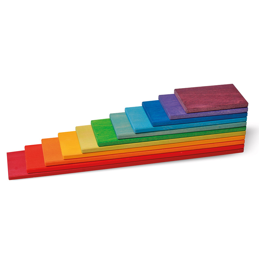 Grimms Bauplatten Set regenbogen