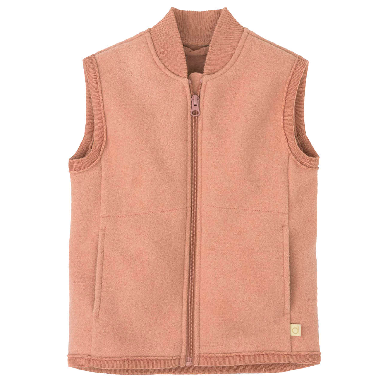 Walk-Weste Zipper rosa