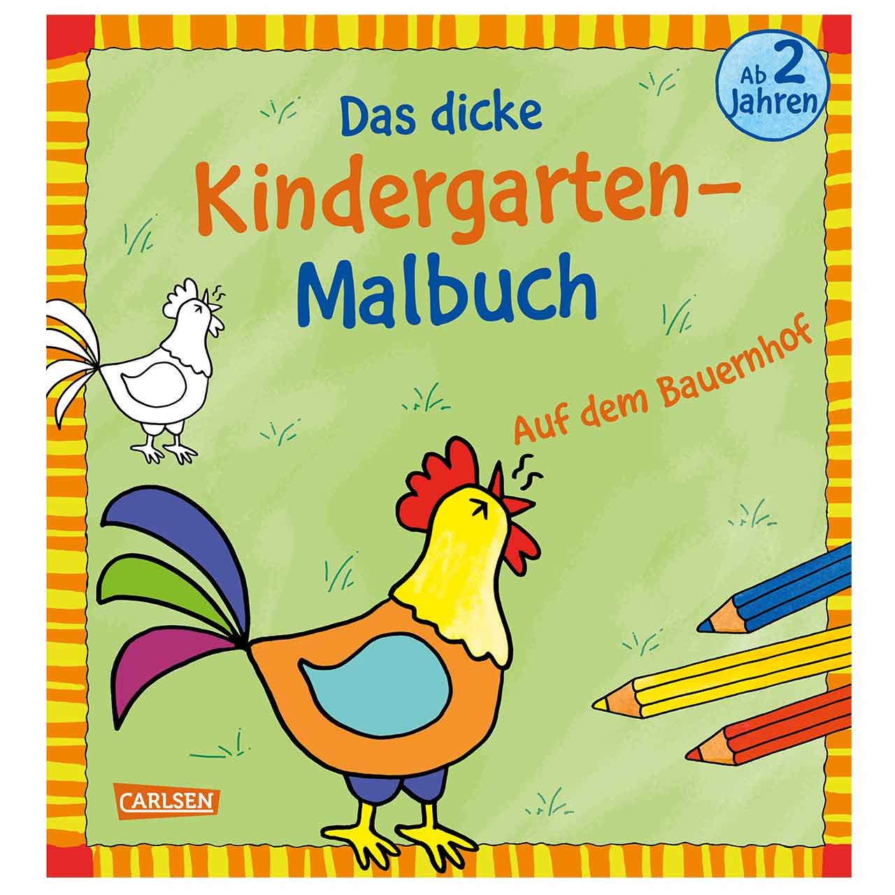 Kindergarten Malbuch Bauernhof ab 2 Jahren – 96 Seiten