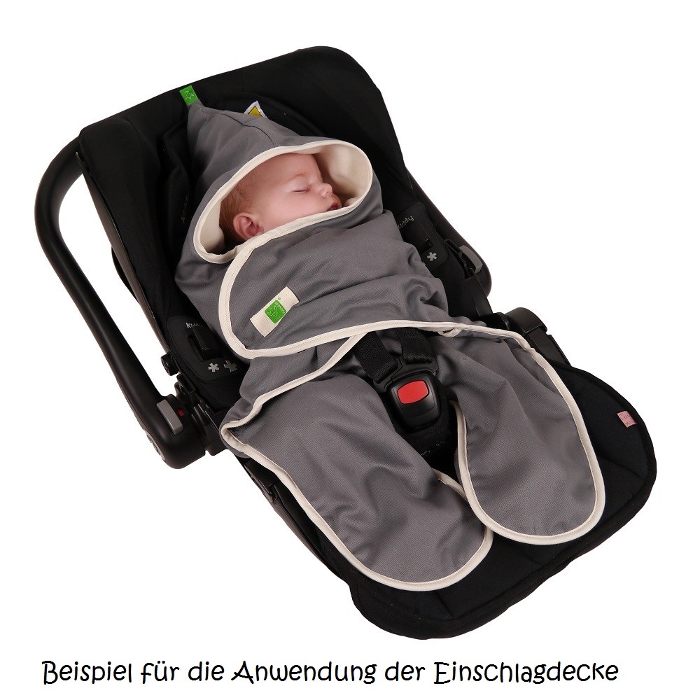 Bio Einschlagdecke für Babyschale & Autositz