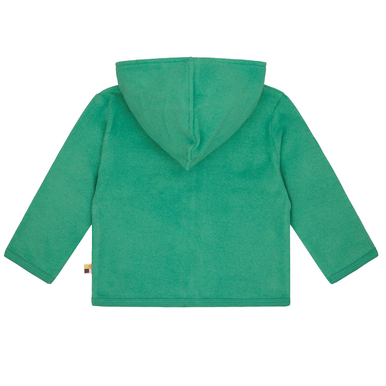 Kuschelige Jacke Baumwoll-Fleece grün