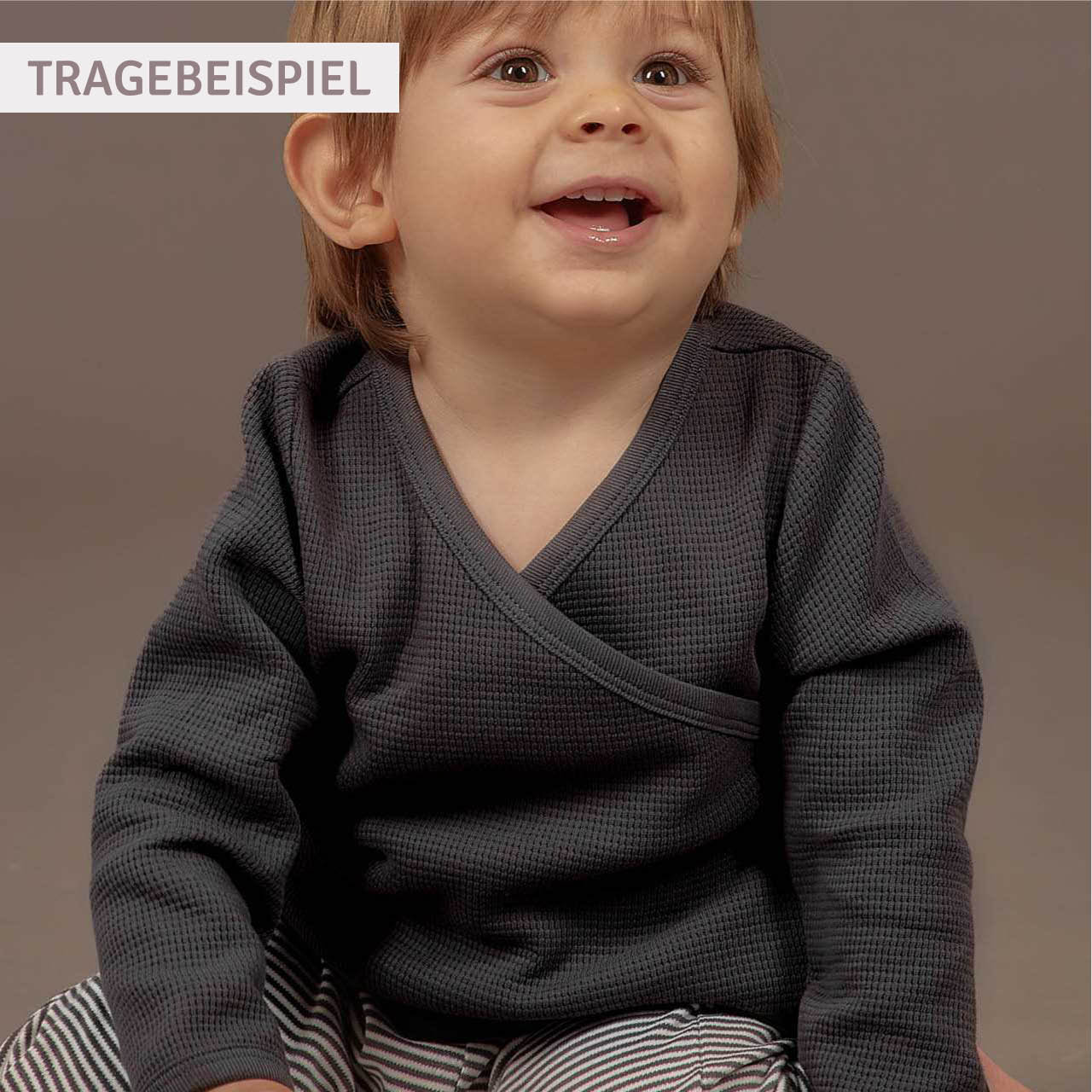 Wickeljacke Waffelstruktur schwarz