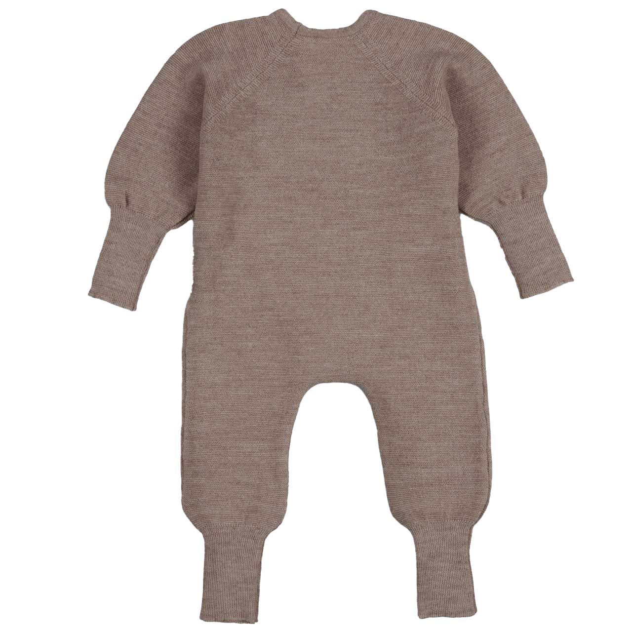 Baby Strickoverall aus Merinowolle, nussbraun