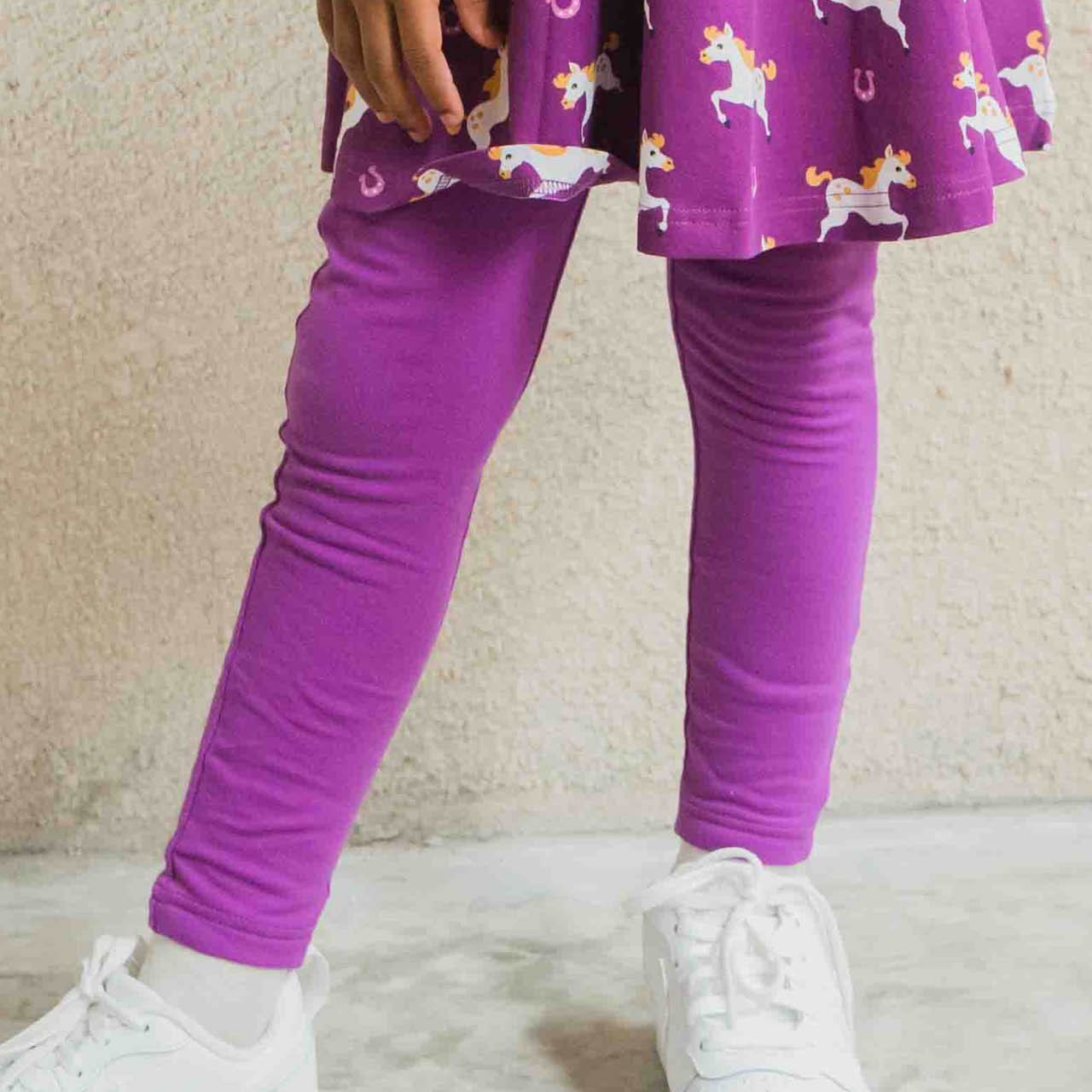 Uni Jersey Leggings Violett