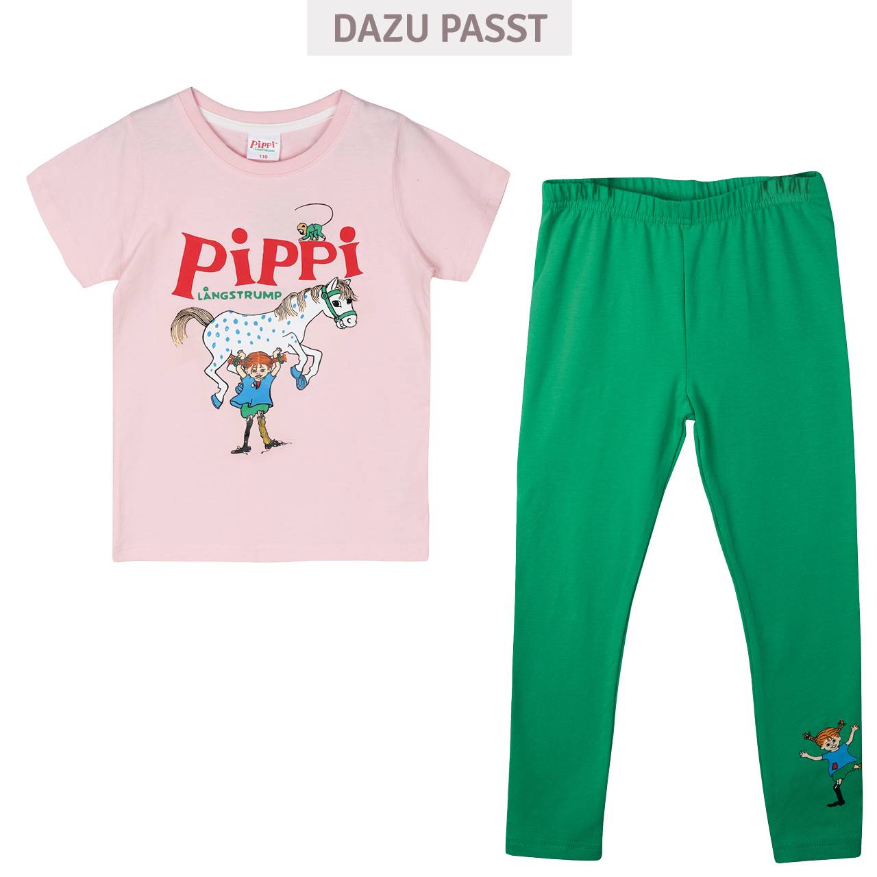 Shirt kurzarm Pippi Langstrumpf rosa