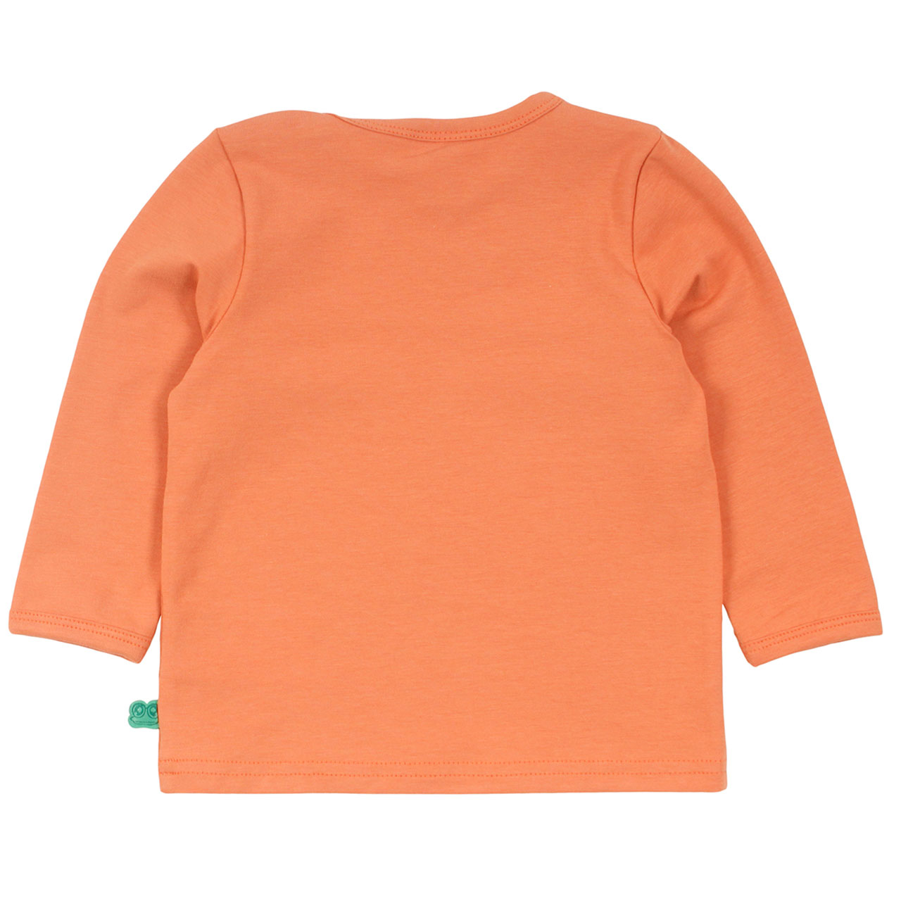 Dehnbares Basic Langarmshirt in hellem apricot-orange