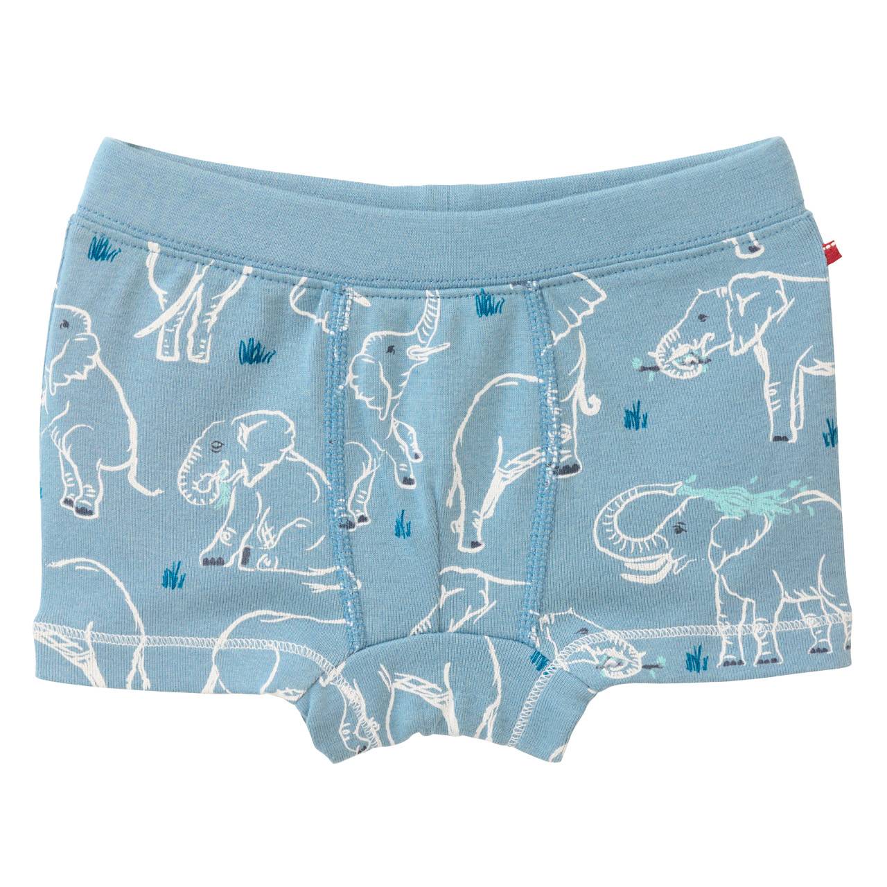 Boxershorts Doppelpack Elefanten hellblau