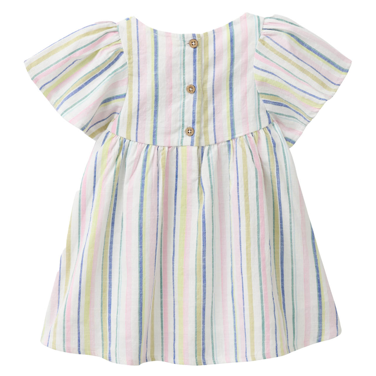 Leichtes bunt gestreiftes Web-Kleid