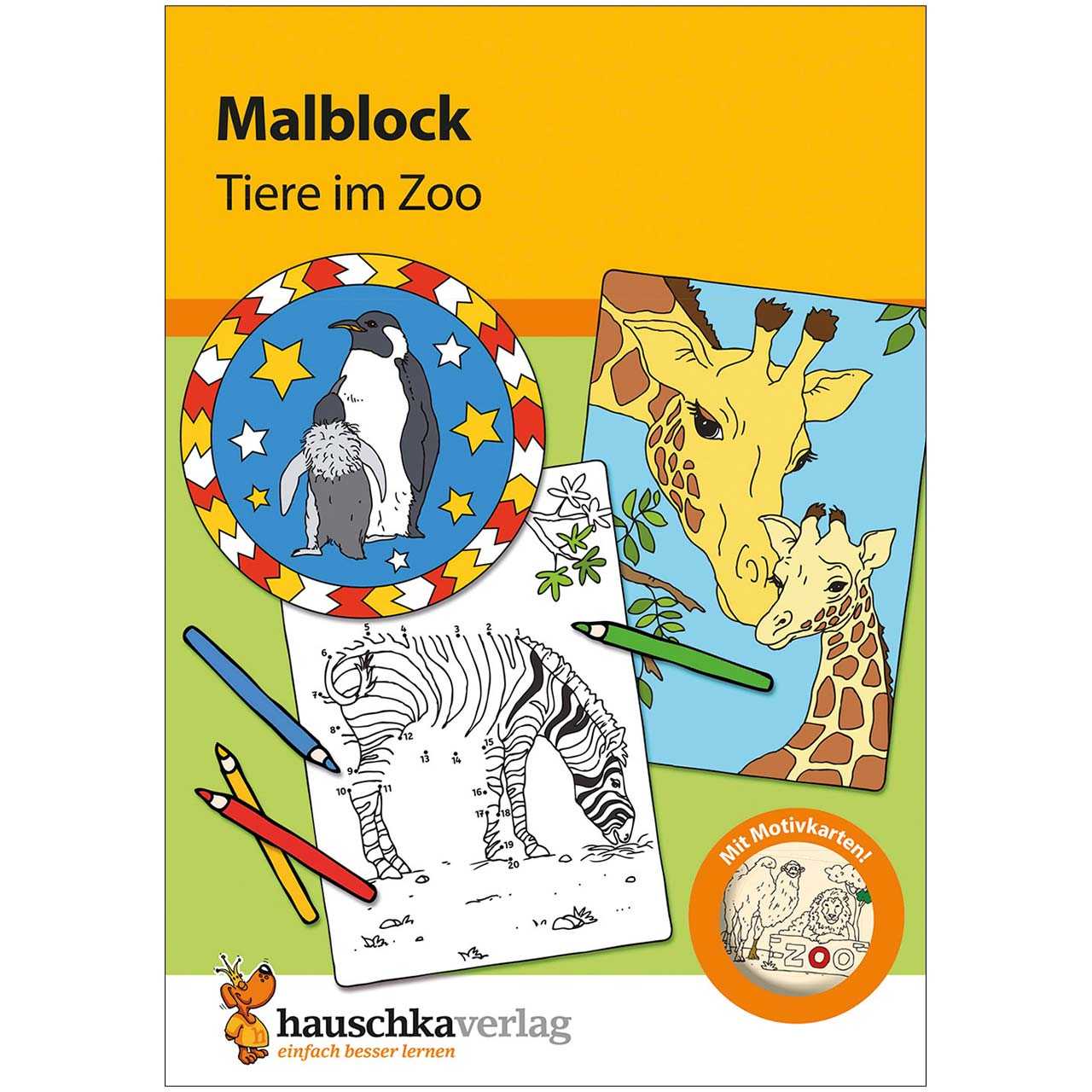 Malblock für Kinder ab 5 Jahre Zoo