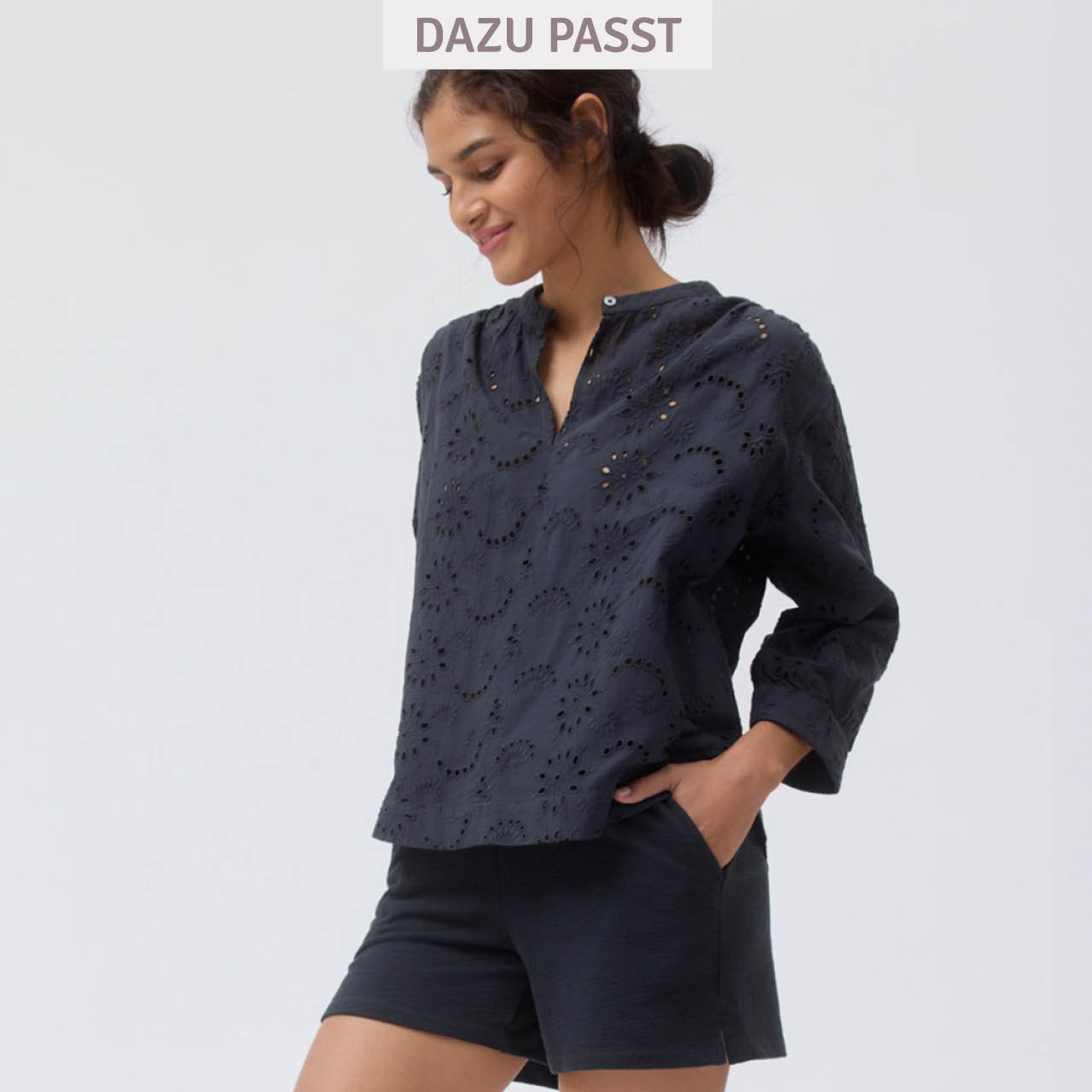 Weiche Damen Sweat Shorts dunkelblau