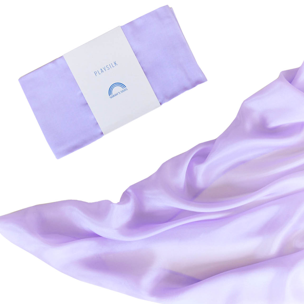 Spieltuch Seide violet mittel 89 x 89 cm