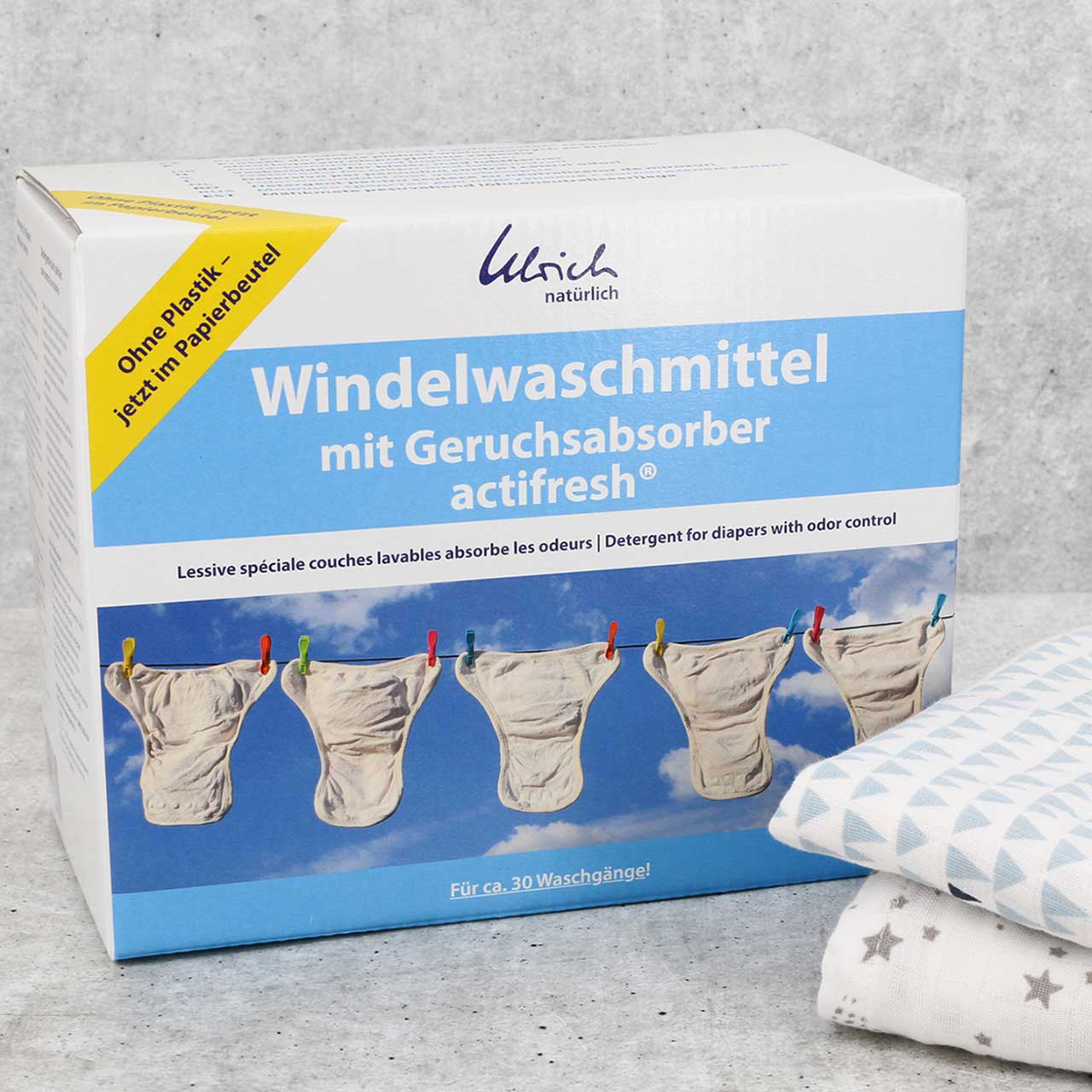 Windelwaschmittel actifresh 2 kg – vegan, parfümfrei