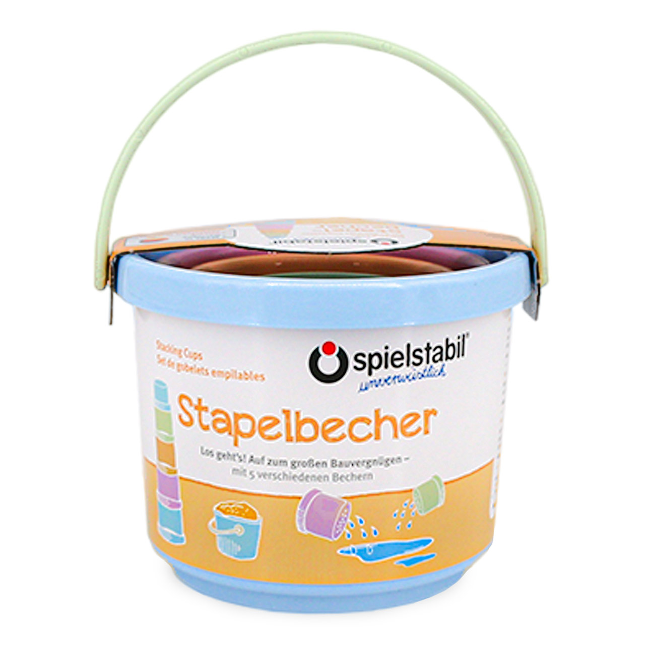 Kleines pastell Stapelbecher Set ab 1 Jahr