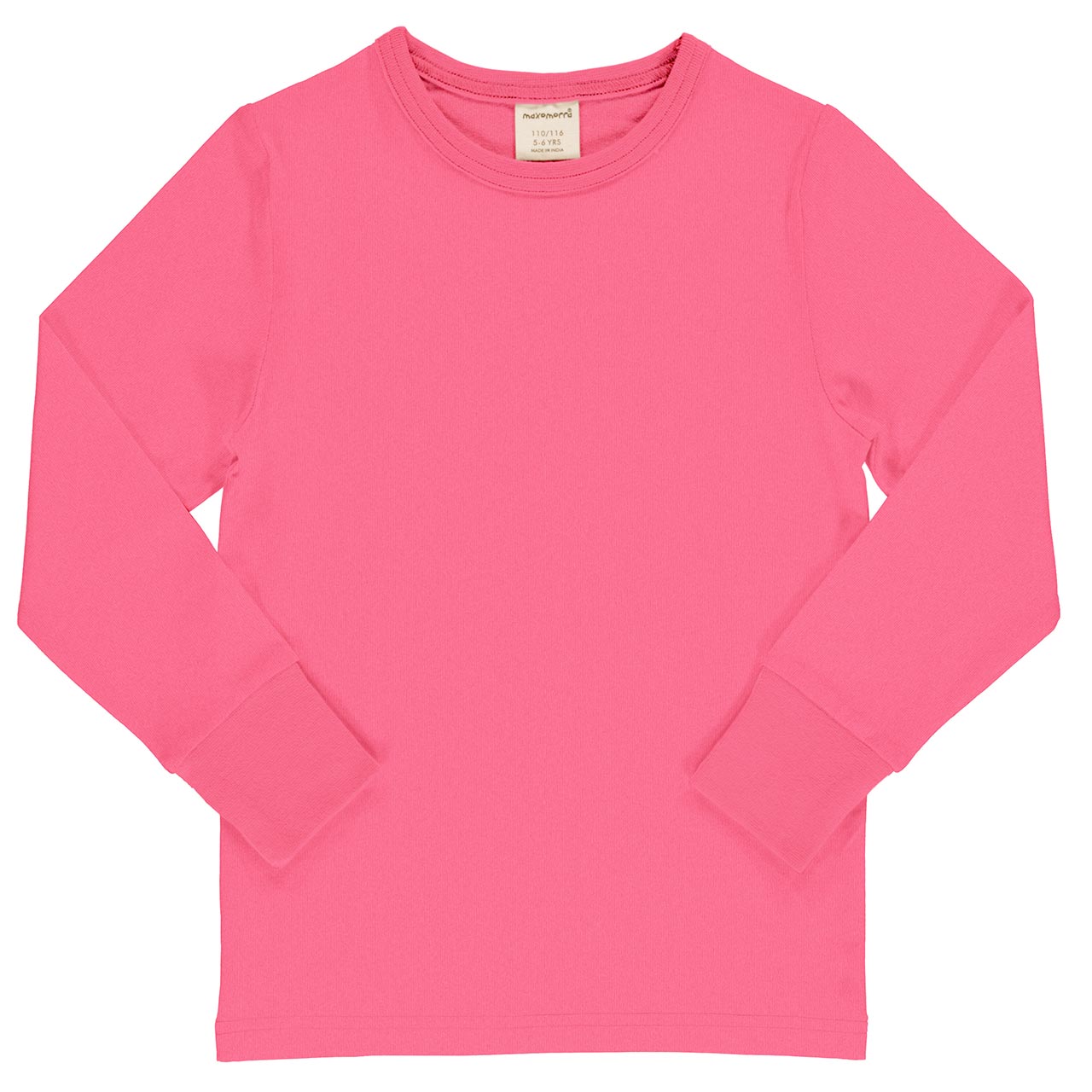 Elastisches Langarmshirt uni pink