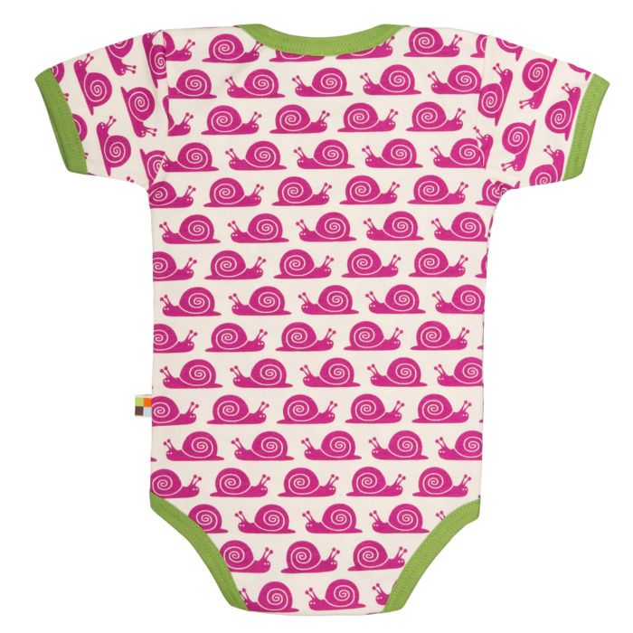 Loud and Proud Schnecken Body kurzarm pink