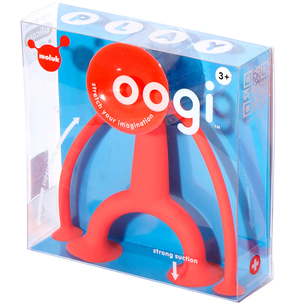 Elastische Spielfigur rot 13 cm ab 3 Jahren