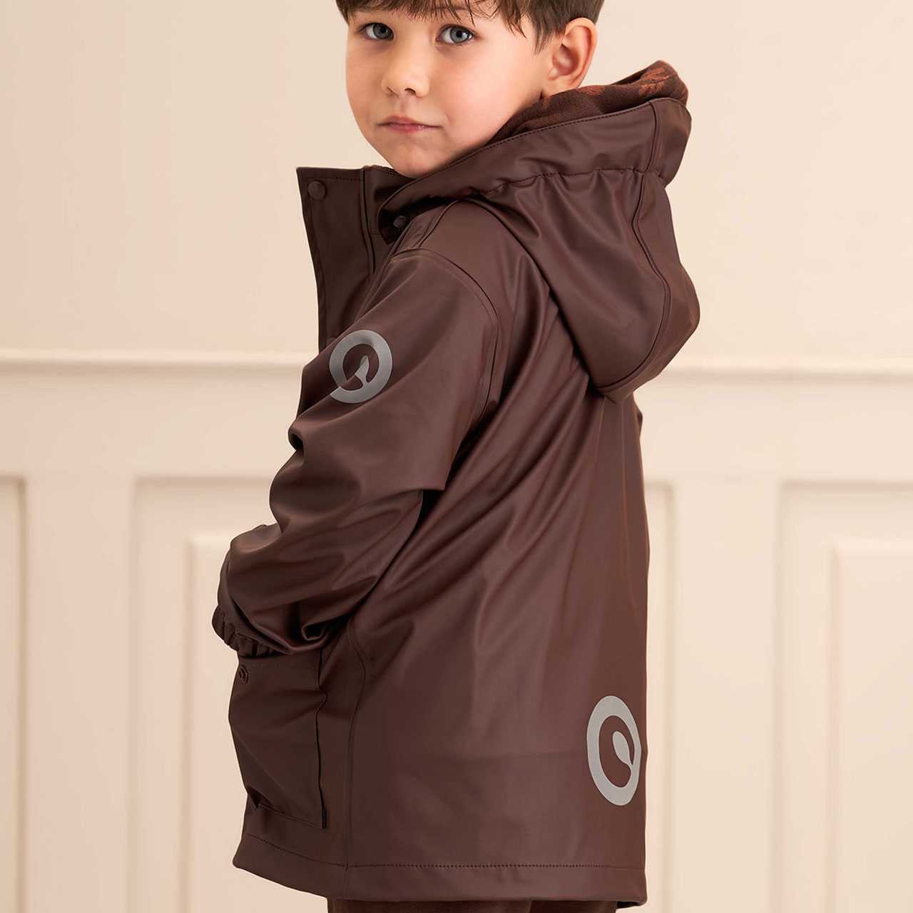 Regenjacke ungefüttert kaffeebraun