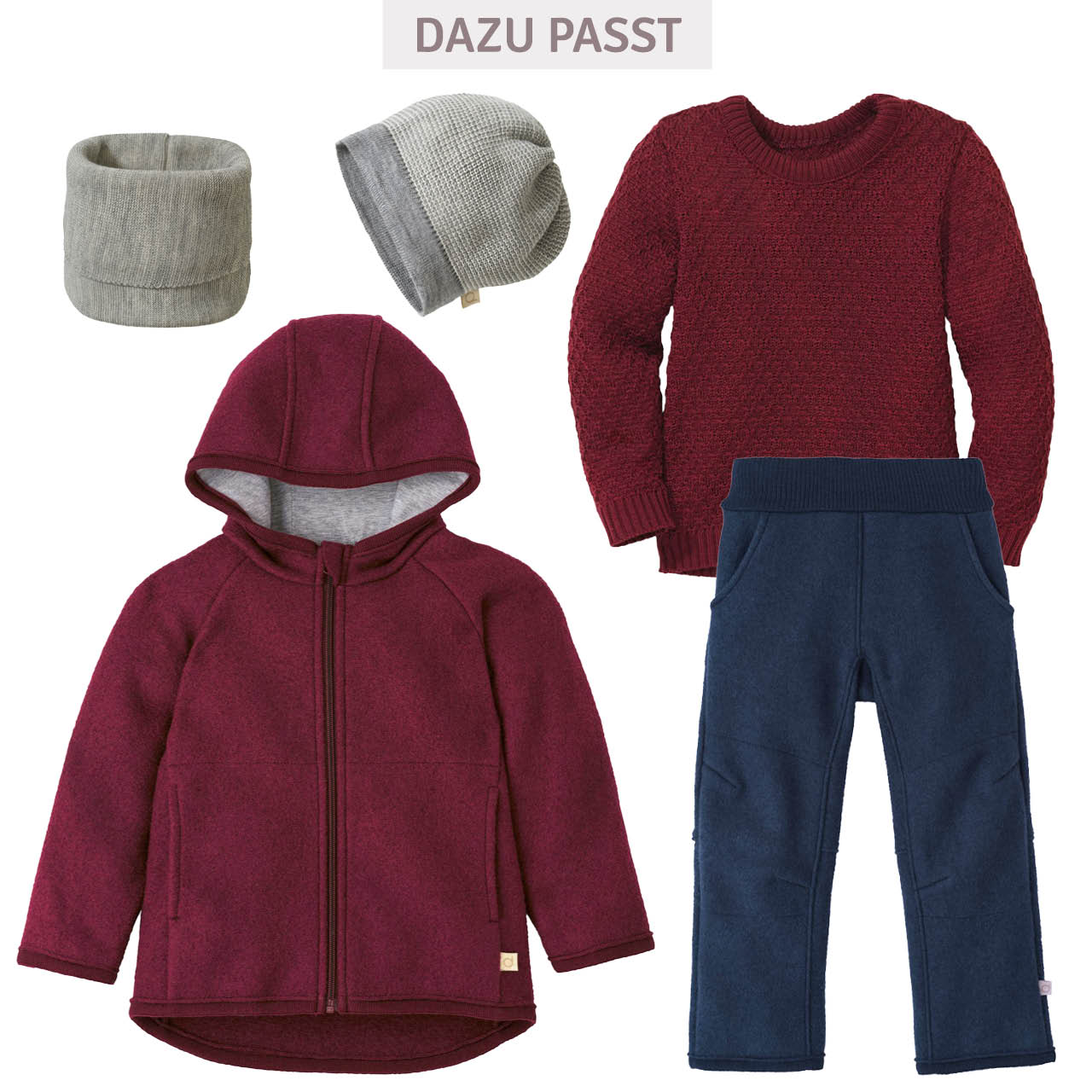 Warme Walkhose Wolle indigoblau