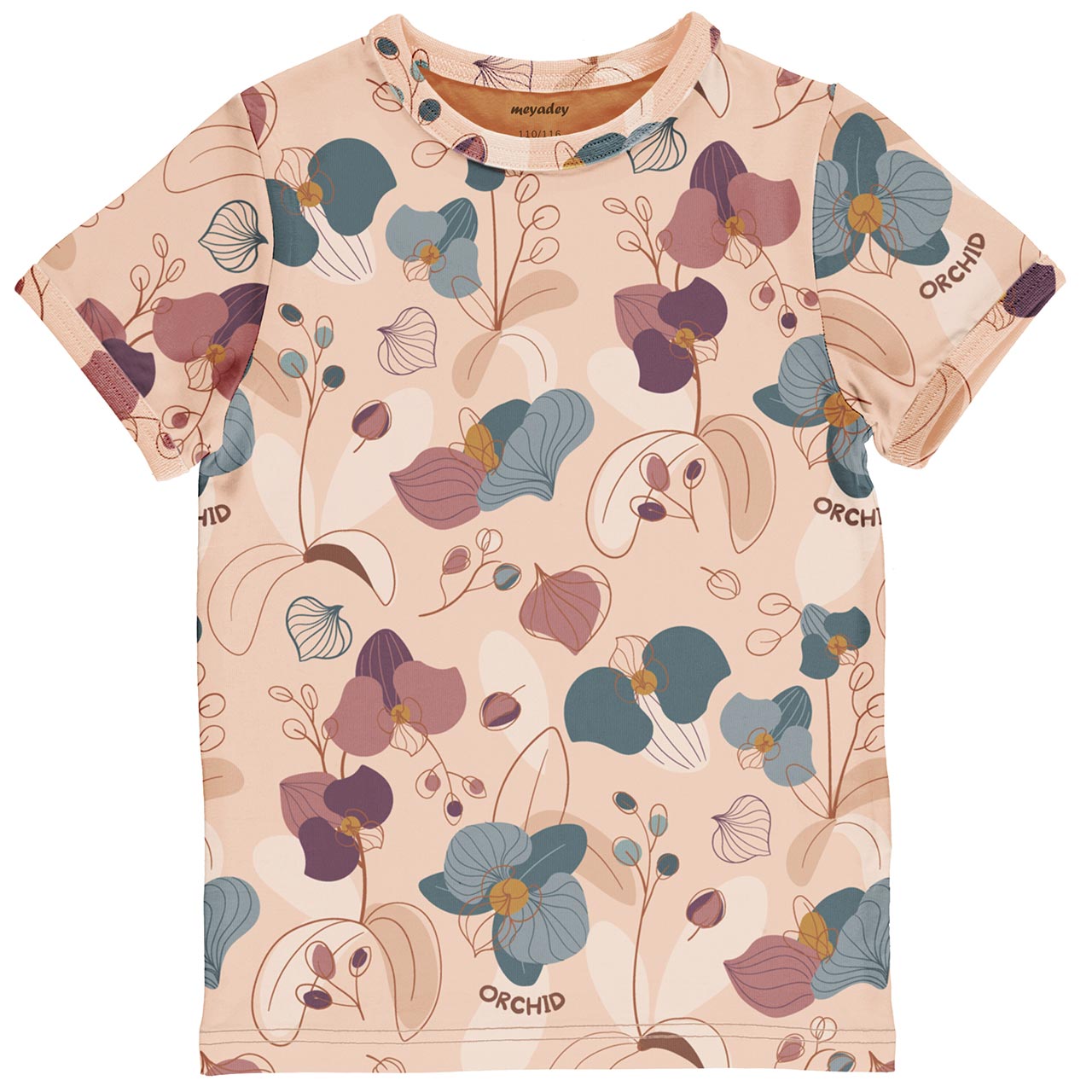 Weiches T-Shirt Orchideen creme