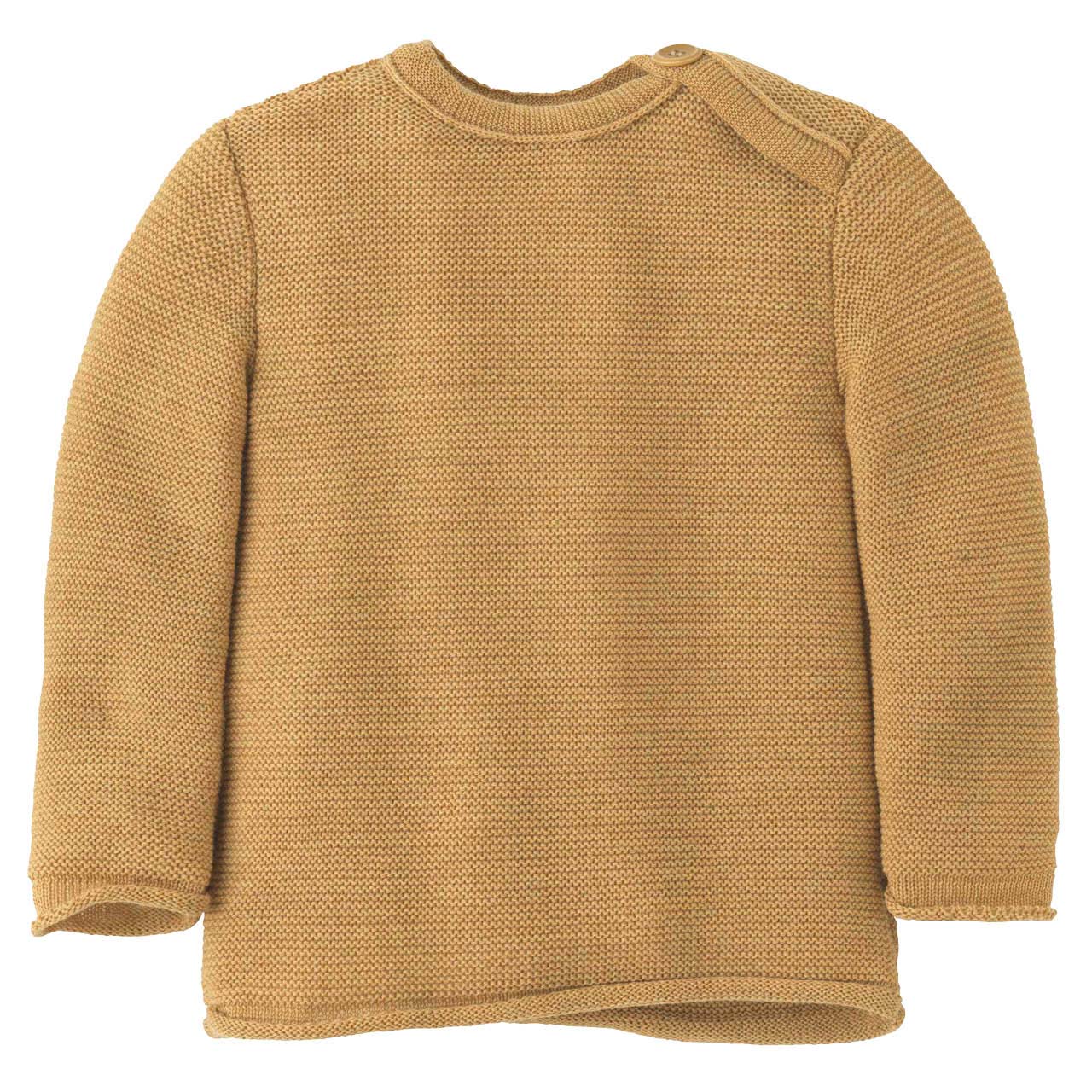 Baby Pullover Schurwolle karamell